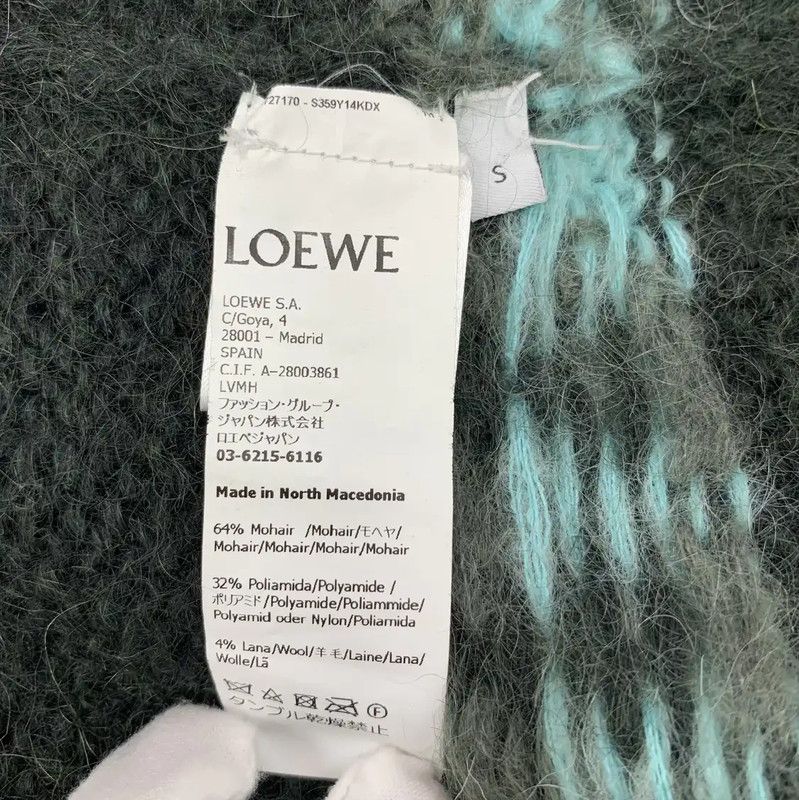 Loewe Loewe Green Mohair Knit Sweater 0089 Size S / US 4 / IT 40 - 6 Thumbnail