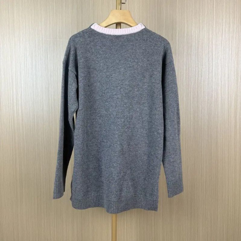 Loewe Loewe Gray Wool Women's Sweater 0089 Size M / US 6-8 / IT 42-44 - 2 Thumbnail