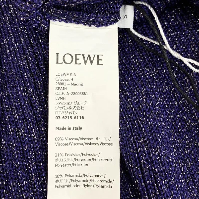 Loewe Loewe Deep Blue Fitted Dress 0089 Size S / US 4 / IT 40 - 7 Thumbnail