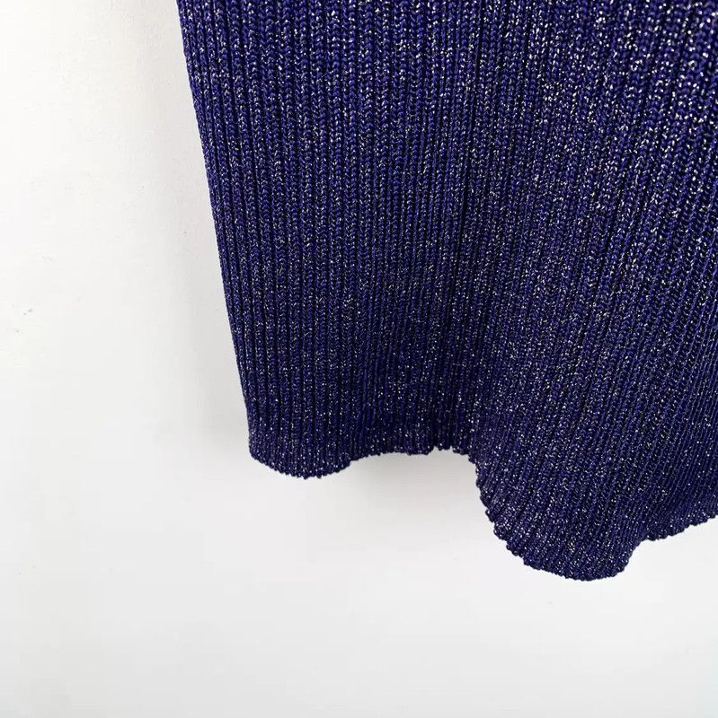 Loewe Loewe Deep Blue Fitted Dress 0089 Size S / US 4 / IT 40 - 4 Thumbnail