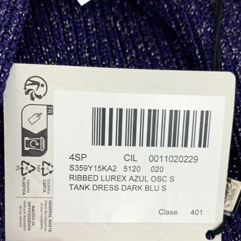 Loewe Loewe Deep Blue Fitted Dress 0089 Size S / US 4 / IT 40 - 9 Thumbnail