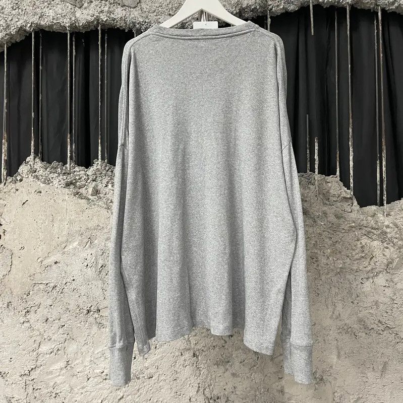 Loewe Loewe Light Gray Long Sleeve T-Shirt for Women 0089 Size S / US 4 / IT 40 - 2 Thumbnail