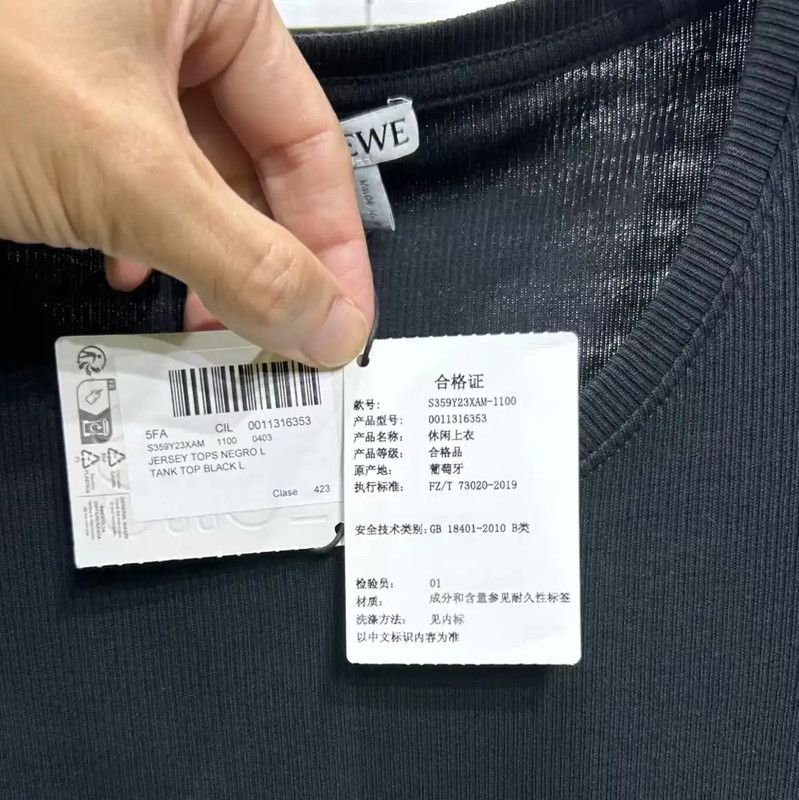 Loewe Loewe Black Cotton Dress for Summer 0089 Size L / US 10 / IT 46 - 3 Thumbnail