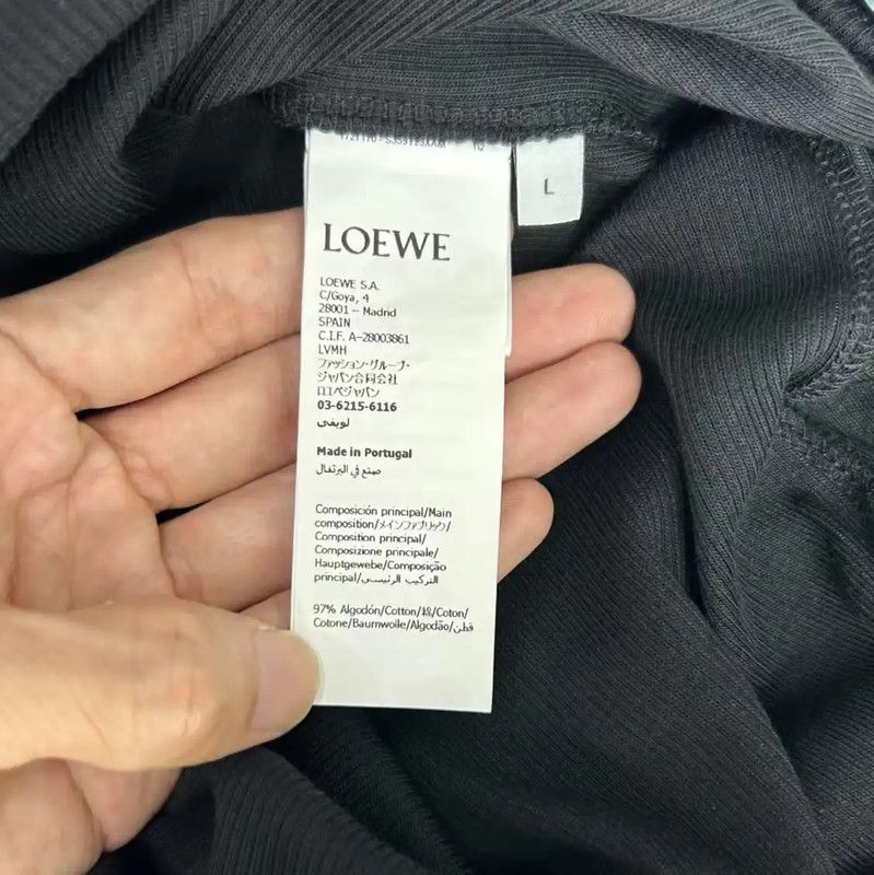 Loewe Loewe Black Cotton Dress for Summer 0089 Size L / US 10 / IT 46 - 5 Thumbnail