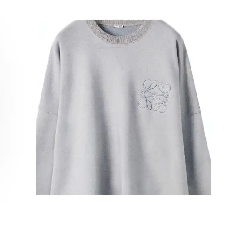 Loewe Loewe Gray Cotton Women's Sweatshirt 0089 Size M / US 6-8 / IT 42-44 - 3 Thumbnail