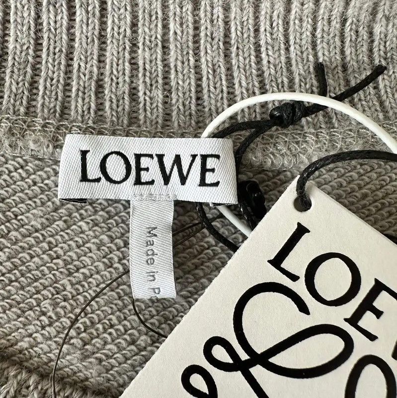 Loewe Loewe Gray Cotton Women's Sweatshirt 0089 Size M / US 6-8 / IT 42-44 - 4 Thumbnail