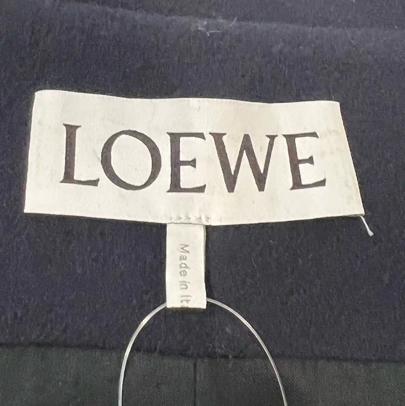 Loewe Loewe Women's Navy Wool Coat 0089 Size L / US 10 / IT 46 - 3 Thumbnail