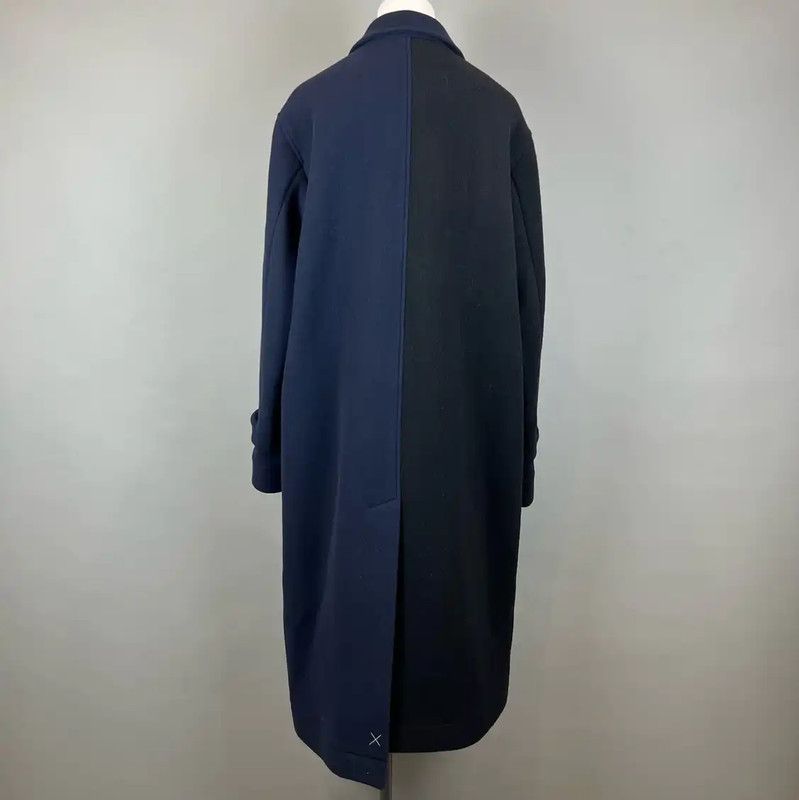 Loewe Loewe Women's Navy Wool Coat 0089 Size L / US 10 / IT 46 - 2 Thumbnail