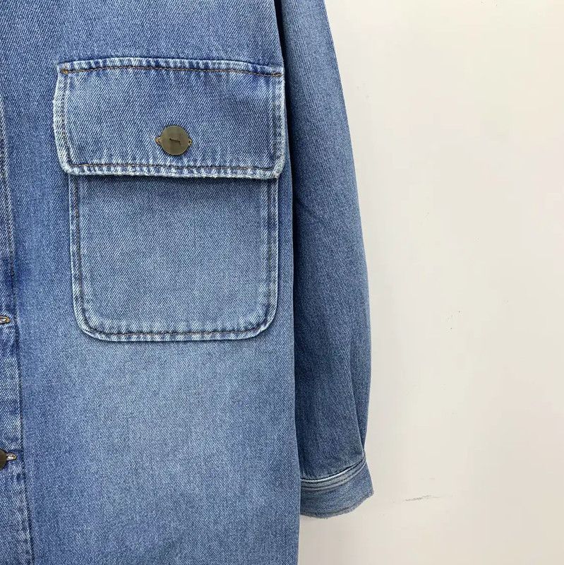 Loewe Loewe Blue Cotton Women's Jacket 0089 Size XS / US 0-2 / IT 36-38 - 4 Thumbnail
