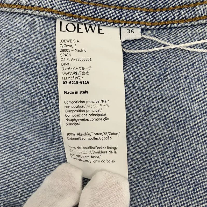 Loewe Loewe Blue Cotton Women's Jacket 0089 Size XS / US 0-2 / IT 36-38 - 8 Thumbnail