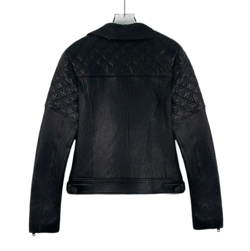 Loewe Loewe Black Sheepskin Leather Women's Jacket 0089 Size S / US 4 / IT 40 - 2 Thumbnail