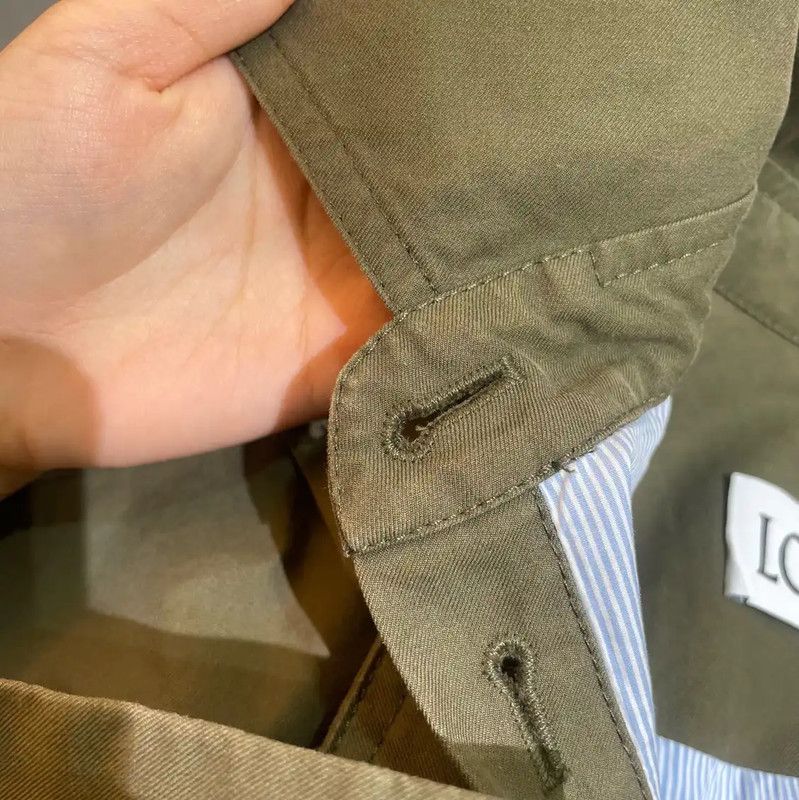 Loewe Loewe Military Green Cotton Women's Trench Coat 0089 Size M / US 6-8 / IT 42-44 - 7 Thumbnail