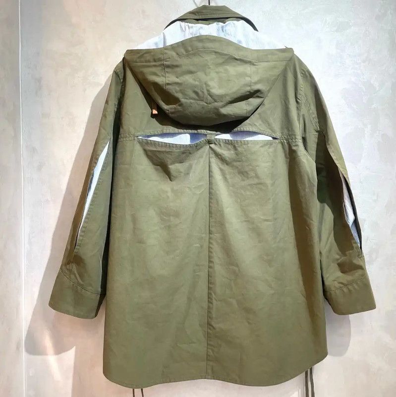 Loewe Loewe Military Green Cotton Women's Trench Coat 0089 Size M / US 6-8 / IT 42-44 - 2 Thumbnail