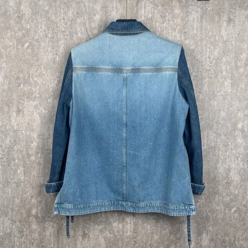 Loewe LOEWE Denim Women's Cardigan with Leather Pocket 0089 Size M / US 6-8 / IT 42-44 - 2 Thumbnail