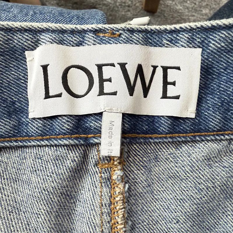 Loewe Loewe Relaxed Fit Blue Cotton Pants 0089 Size 30" / US 8 / IT 44 - 7 Thumbnail