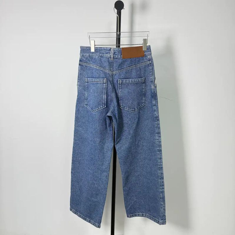Loewe Loewe Relaxed Fit Blue Cotton Pants 0089 Size 30" / US 8 / IT 44 - 2 Thumbnail
