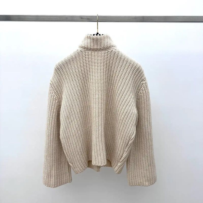 Loewe Loewe Cozy Beige Cashmere Cardigan 0089 Size XS / US 0-2 / IT 36-38 - 2 Thumbnail