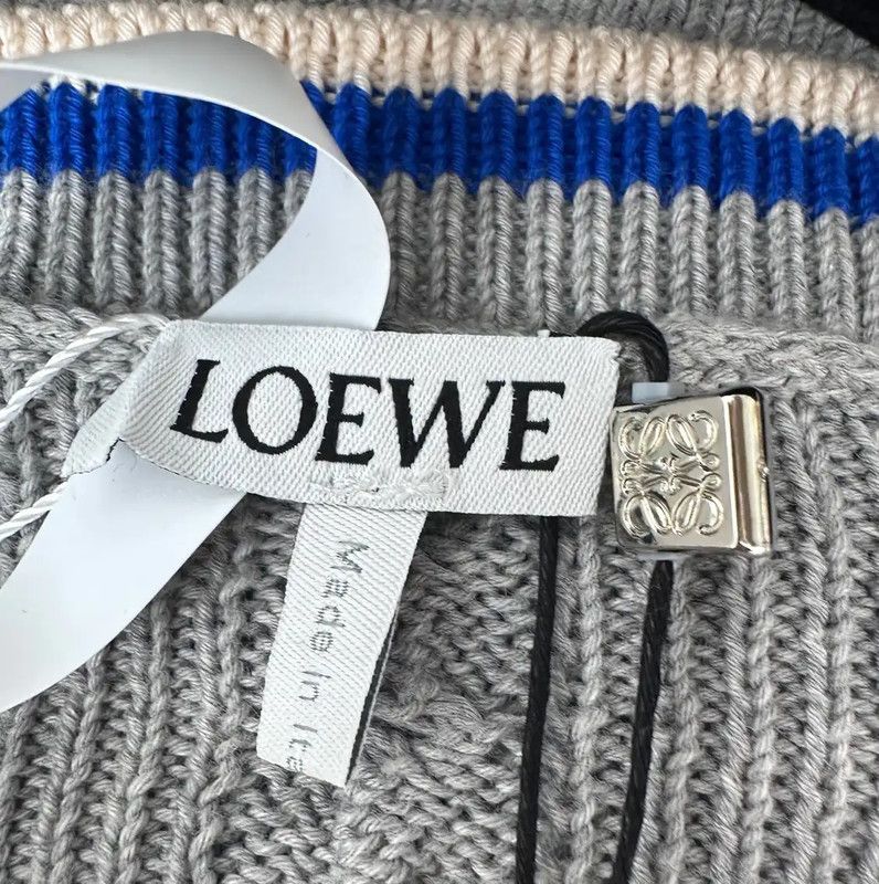 Loewe Loewe Gray Knitted Sleeveless Top 0089 Size L / US 10 / IT 46 - 4 Thumbnail