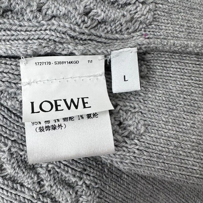 Loewe Loewe Gray Knitted Sleeveless Top 0089 Size L / US 10 / IT 46 - 5 Thumbnail