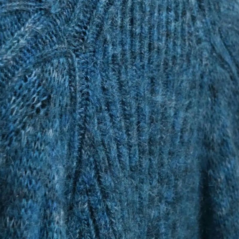 Loewe Loewe Long Sleeve Knit Dress in Peacock Blue 0089 Size ONE SIZE - 6 Thumbnail