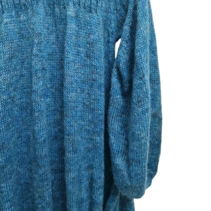 Loewe Loewe Long Sleeve Knit Dress in Peacock Blue 0089 Size ONE SIZE - 5 Thumbnail