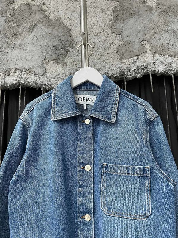 Loewe Loewe Blue Cotton Women's Jacket 0089 Size ONE SIZE - 3 Thumbnail