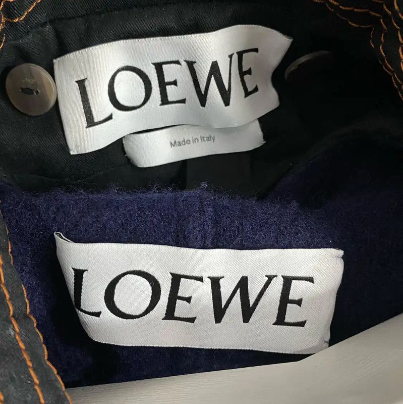 Loewe Loewe Black Long Trench Coat for Women 0089 Size ONE SIZE - 6 Thumbnail