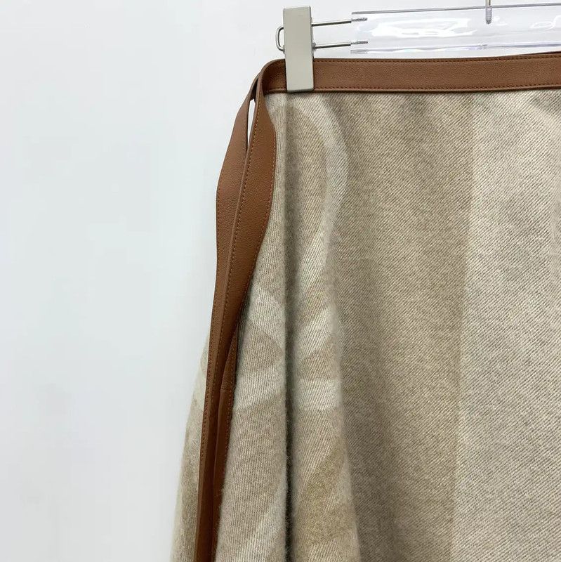 Loewe Loewe Brown Wool Womens Skirt 0089 Size 23" - 3 Thumbnail