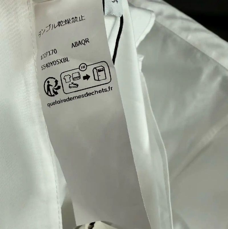Loewe Loewe Winter White Cotton Logo Shirt 0089 Size S / US 4 / IT 40 - 5 Thumbnail