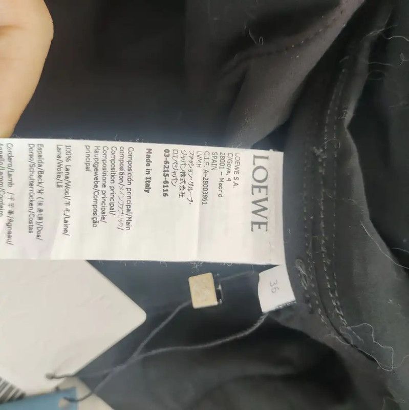 Loewe Loewe Black Wool Cardigan 0089 Size M / US 6-8 / IT 42-44 - 4 Thumbnail