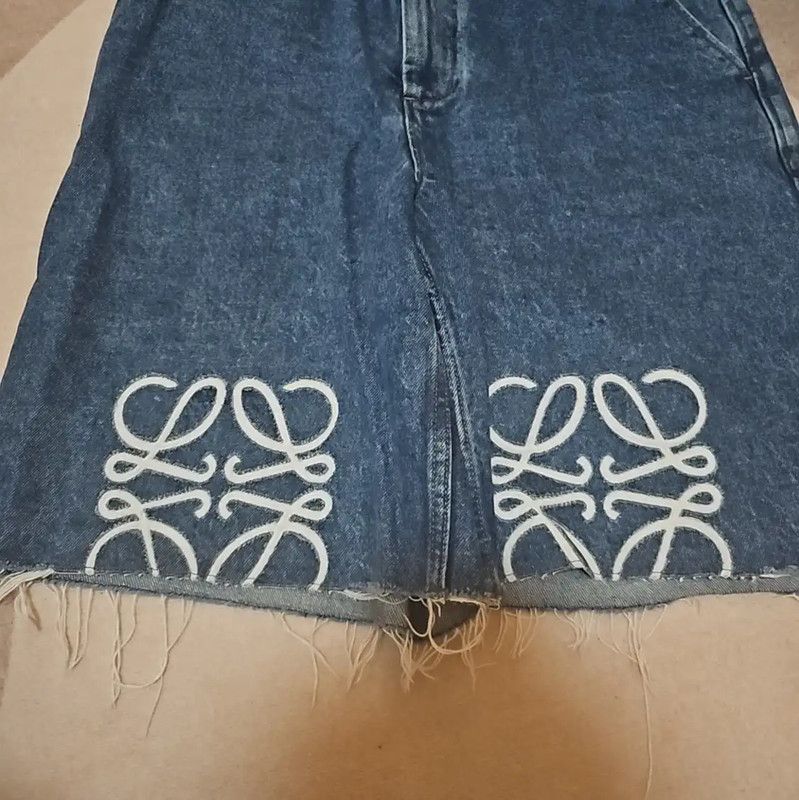 Loewe Loewe Blue Cotton Denim Pants 0089 Size 27" / US 4 / IT 40 - 5 Thumbnail