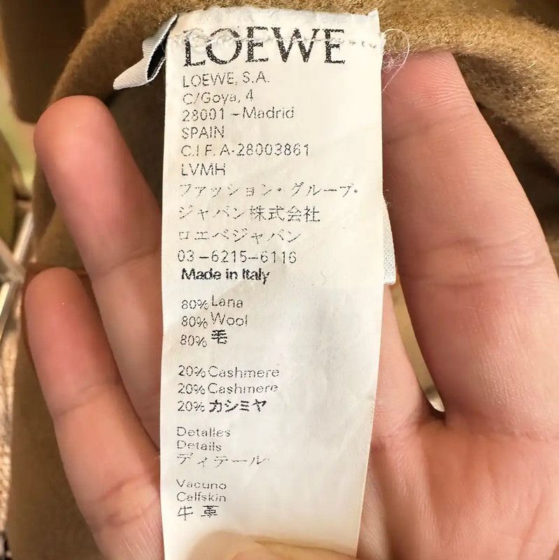 Loewe Loewe Camel Wool Women's Coat 0089 Size XS / US 0-2 / IT 36-38 - 5 Thumbnail