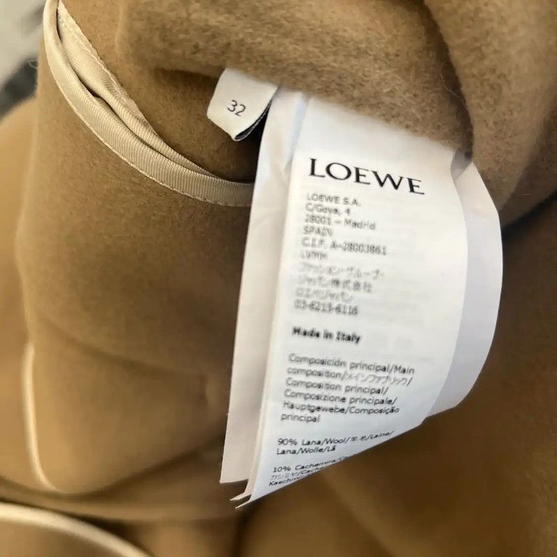 Loewe Loewe Beige Women's Jacket with Faux Fur Sleeves 0089 Size M / US 6-8 / IT 42-44 - 5 Thumbnail