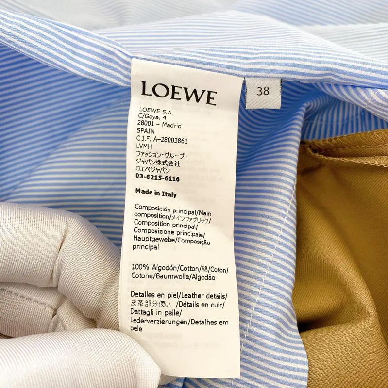 Loewe Loewe Khaki Cotton Long Sleeve Coat 0089 Size M / US 6-8 / IT 42-44 - 8 Thumbnail