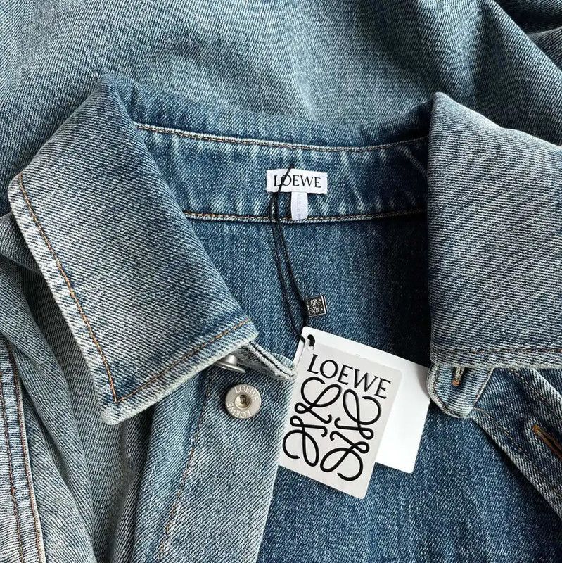 Loewe Loewe Blue Cotton Women's Jacket 0089 Size XL / US 12-14 / IT 48-50 - 3 Thumbnail