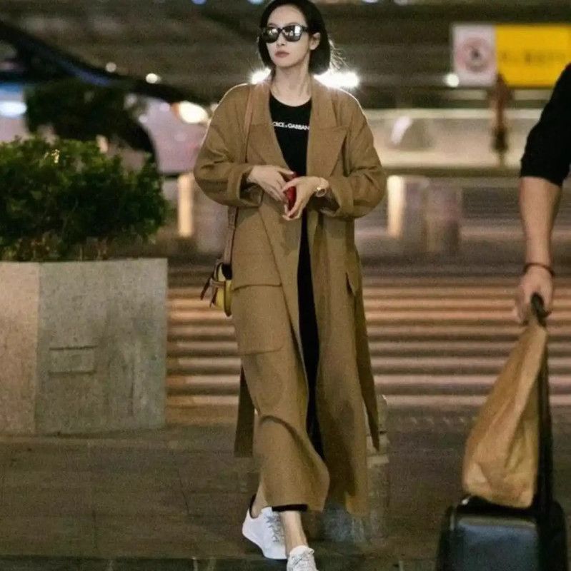 Loewe Loewe Spring Autumn Khaki Wool Long Coat 0089 Size S / US 4 / IT 40 - 9 Thumbnail