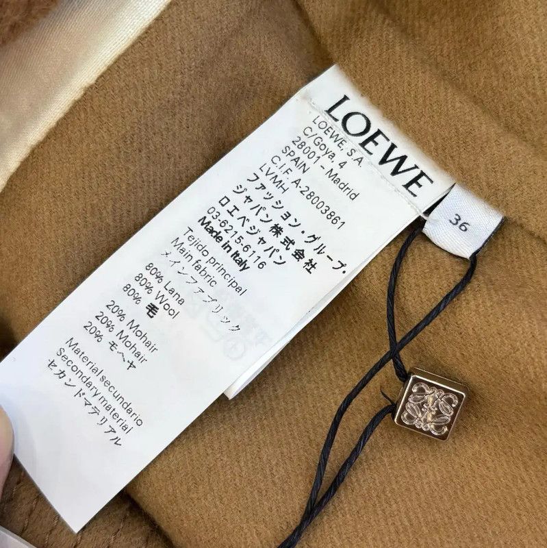 Loewe Loewe Spring Autumn Khaki Wool Long Coat 0089 Size S / US 4 / IT 40 - 6 Thumbnail