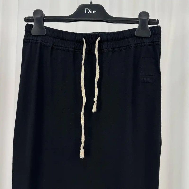 Rick Owens Rick Owens Black Cotton Midi Skirt for Women 0089 Size 22" - 3 Thumbnail