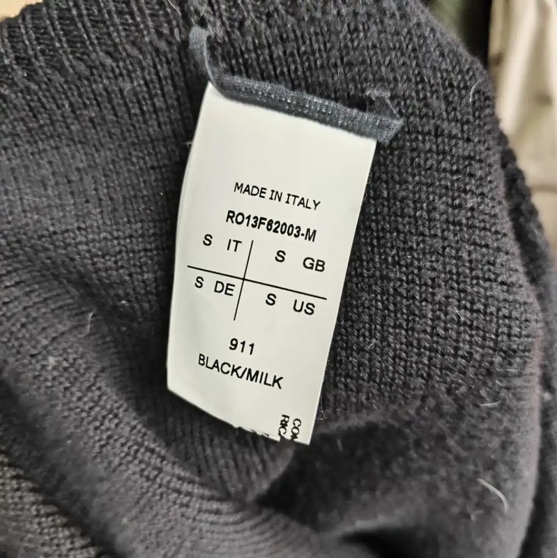 Rick Owens Rick Owens Black Wool Women's Knitted Sweater 0089 Size S / US 4 / IT 40 - 4 Thumbnail