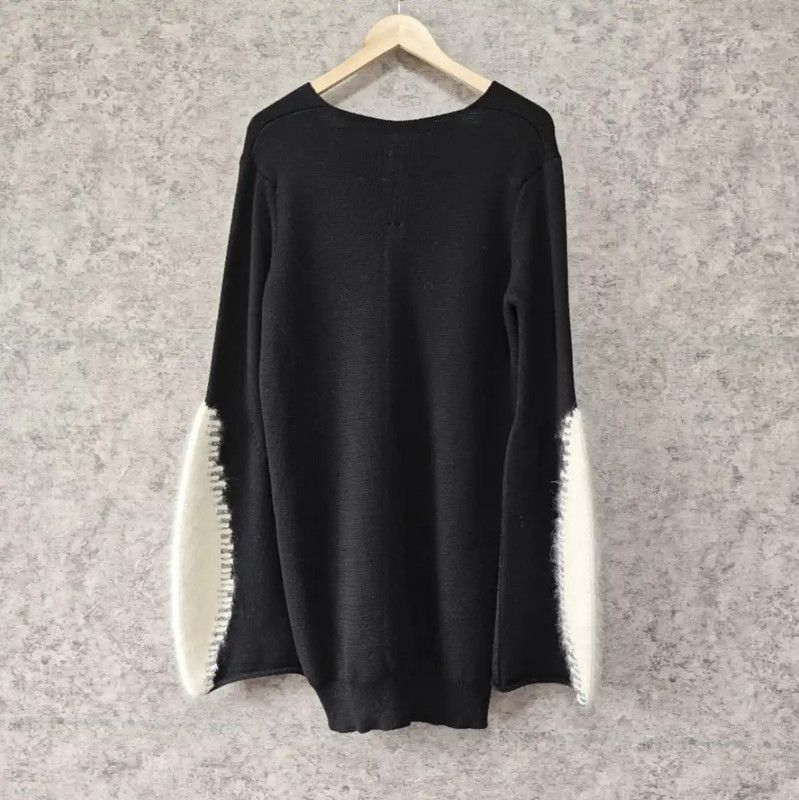 Rick Owens Rick Owens Black Wool Women's Knitted Sweater 0089 Size S / US 4 / IT 40 - 2 Thumbnail