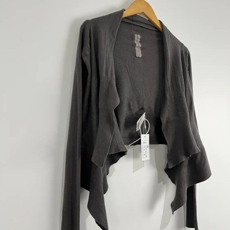 Rick Owens Rick Owens Brown Wool Women's Cardigan 0089 Size XS / US 0-2 / IT 36-38 - 4 Thumbnail