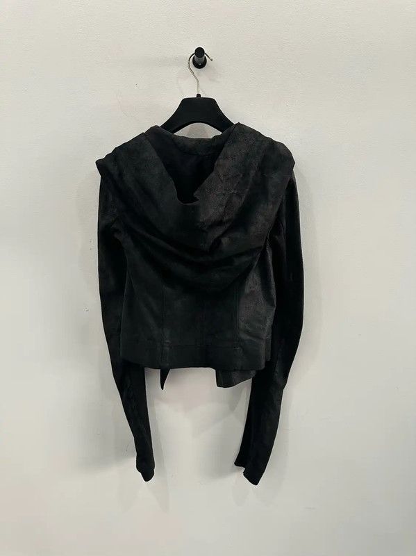 Rick Owens Rick Owens Black Leather Women's Jacket 0089 Size S / US 4 / IT 40 - 2 Thumbnail