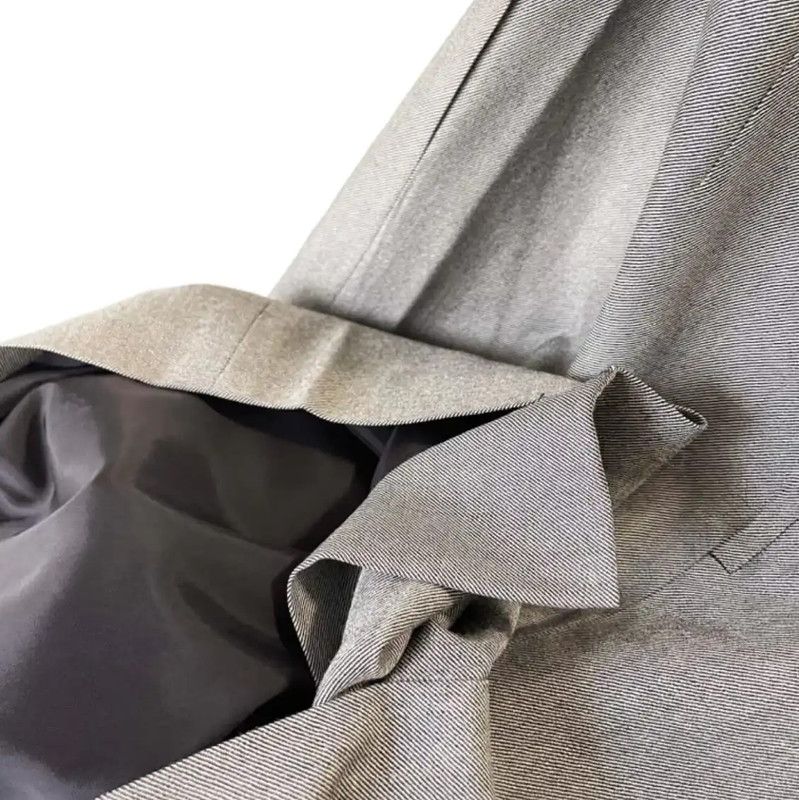 Dior Dior Gray Wool Midi Skirt for Women 0089 Size 23" - 6 Thumbnail