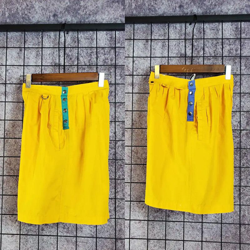 Dior Dior Summer Lemon Yellow Embroidered Cotton Shorts 0089 Size 23" - 2 Thumbnail