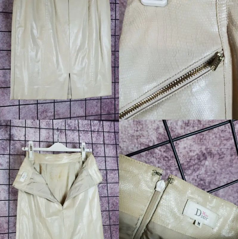 Dior Dior Spring Autumn Midi Skirt in Beige 0089 Size 28" / US 6 / IT 42 - 6 Thumbnail