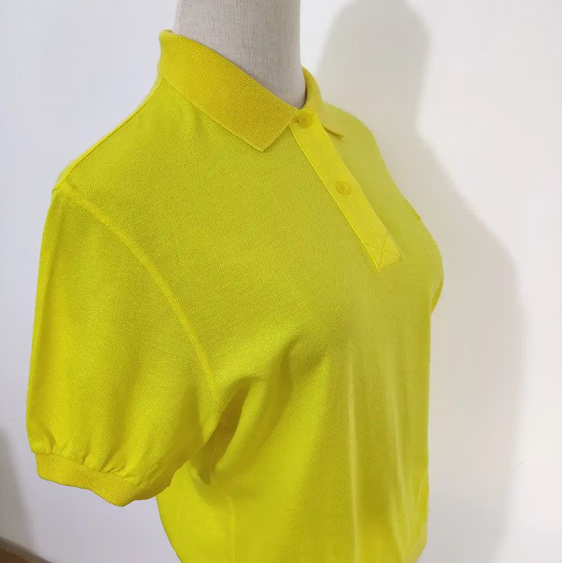 Dior Dior Lemon Yellow Women's Summer Polo Shirt 0089 Size L / US 10 / IT 46 - 3 Thumbnail