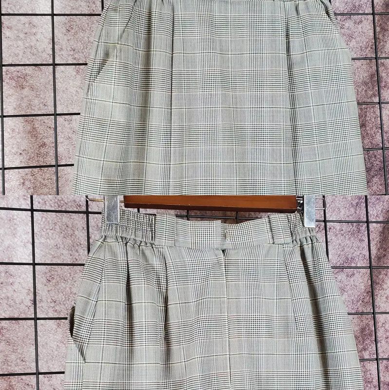 Dior Dior Light Gray Wool Midi Skirt 0089 Size 23" - 2 Thumbnail