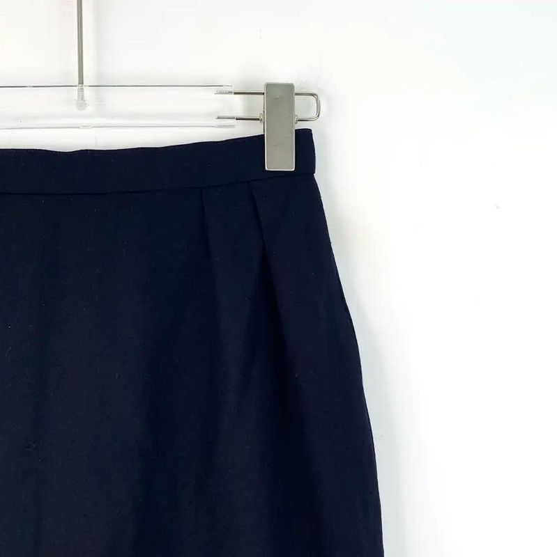 Dior Dior Black Wool A-Line Skirt Size L 0089 Size 30" / US 8 / IT 44 - 3 Thumbnail