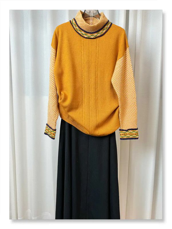 Dior Dior Women's Yellow Wool Pullover Sweater 0089 Size ONE SIZE - 2 Thumbnail