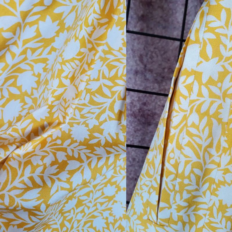 Dior Dior Yellow Floral Cotton Midi Skirt for Summer 0089 Size 24" / US 00 / IT 34 - 7 Thumbnail